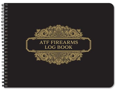 BookFactory Firearms Record Book/Gun Log Book/Acquisition & Disposition Logbook - 100 Pages, Wire-O, 11'' x 8.5'' (Made in USA)