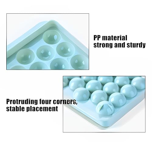 Molde para cubos de hielo esféricos con tapa 2 unidades miniatura 2