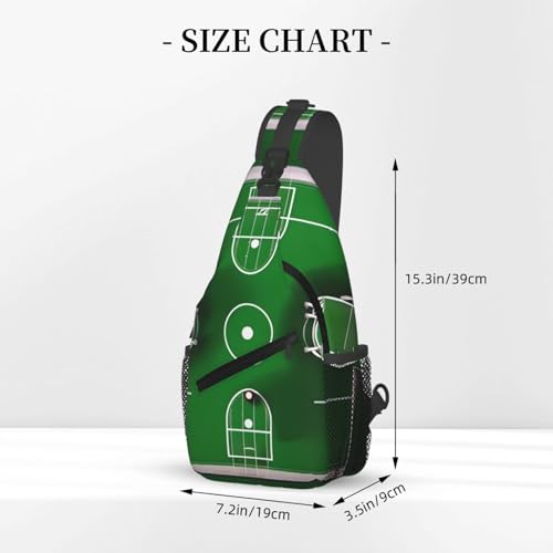 Mochila Urbana Cruzada Estampado Futbol Verde miniatura 3