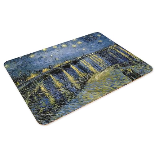Napperons de table Van Gogh souples en liège grand format 39,5x28,5 cm
