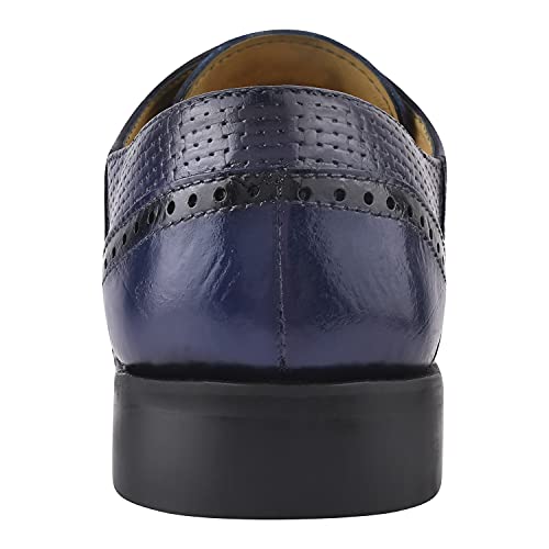 Image of LIBERTYZENO Mens Brogue & Plain Genuine Leather Animal Print Lace Up Oxford Dress Shoes for Easter Gift