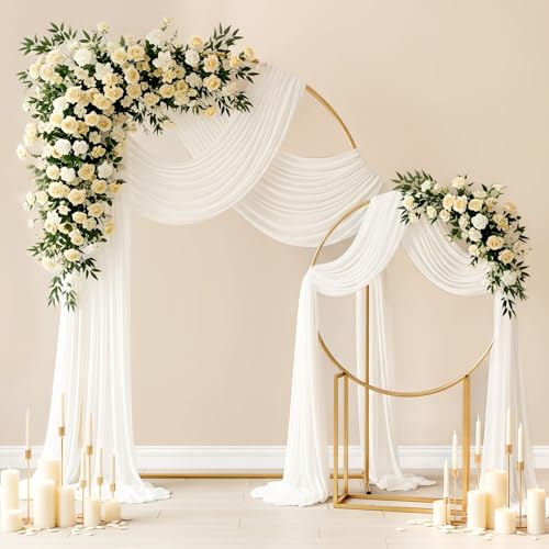 Wedding Arch Draping Fabric 29" x 19Ft Sheer Drapes for