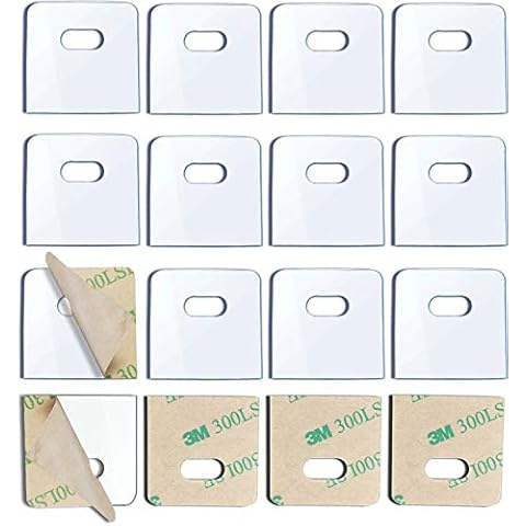 SOGEWO (16 Set/32 Pieces) Clear Vertical Blind Repair Tabs, Vertical Blinds tabs/Blind Fixers for Vertical Blinds Replacement Slats & Parts Cover