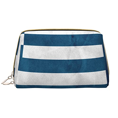 Trousse de maquillage en cuir blanc pour éviter les fuites en voyage