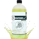 Zatural 100% Pure Cold Pressed Grapeseed Oil – Naturally Grown Virgin, High Smoke Point 450°F+, Non-GMO, Perfect for Cooking Frying Baking, Dressings Marinades & Skincare Hair (32 Fl oz)
