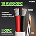 GearIT 10/2 Marine Wire (50 Feet) 10AWG Gauge - Tinned OFC Copper/Marine Grade Speaker Cable/Duplex / 2 Conductors - OFC Oxygen-Free Copper, White 50ft