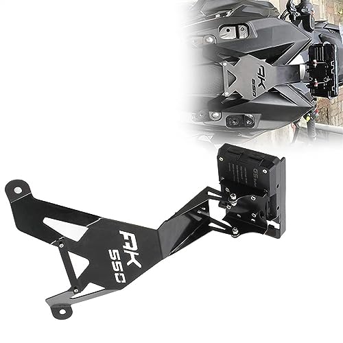 Support GPS moto avant KYMCO AK 550 stable avec recharge de téléphone portable