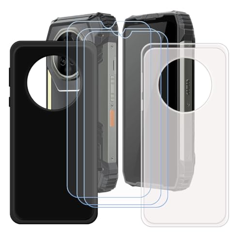 BMPNLSZ �K�p Blackview Xplore 2�p+[3�_�Z�b�g]HD�����K���X�V���J�Q���V�F��TPU�ی�o�b�N�V�F���ėp�u���b�N+�������V�F��-Blackview Xplore 2�p�X�N���C�u�h�~�ی�J�o�[(6,73")