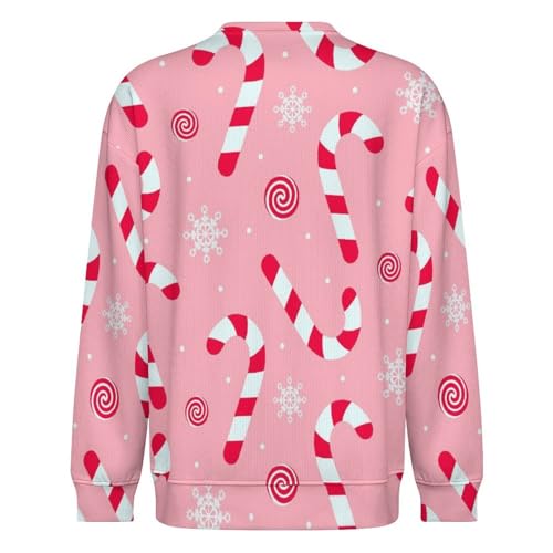 MoBlinko Colorful Snowflakes Mens Sweater Crewneck Sweater Lightweight Sweaters for Men Long Sleeve Pullover3