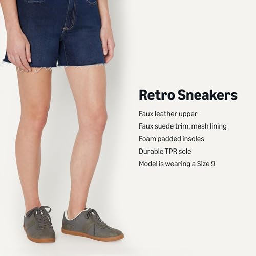 Image of Amazon Essentials Women's Low Top Retro Sneaker with Padded Collar