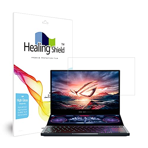 Healingshield �X�L���V�[���t���ی�t�B���� Screen Protector Light Oleophobic High Gloss Film Compatible with ASUS ROG Zephyrus Duo 15 [Active 