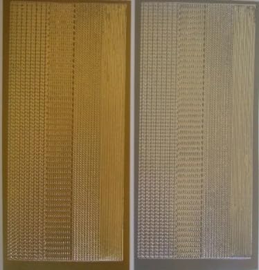 Vision4ever 2 Sheets of Fancy Border Peel-Offs in Gold and Silver Over 80 Borders for Crafting, Scrapbooking, and DIY Projects