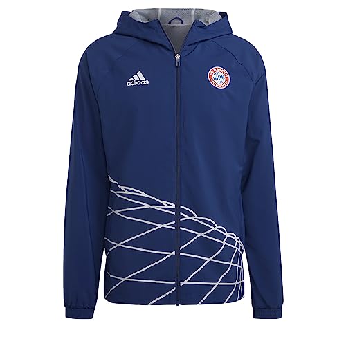 adidas FC Bayern Graphic Windbreaker Men's, Blue, Size L