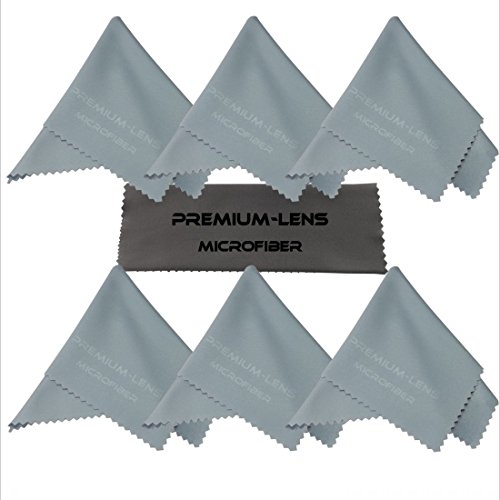 Premium-Lens® Microfiber Cleaning Cloth - (7 Cloth Packs) for Eyeglasses, Sunglasses, Camera Lenses, Binoculars, Telescopes, Smart Phones, Laptops, iPad Tablets, LCD TV’s, Computer/Touch Screens