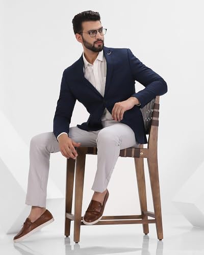 Image of Blackberrys Men Navy Checks Blazers