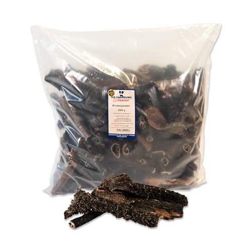 Tiernahrung Schwenner Rinderpansen für Hunde getrocknet Dog Snacks - gesunde Kaustangen für Hunde 2500g 12cm