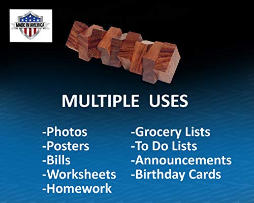 Smacd 01423 Wood Magnets Office Or Kitchen, Magnetic Push Pin - 16 Pack Office Organization Powerful Hold Natural Wood, Multi-Use Refrigerator Magnet thumb #3