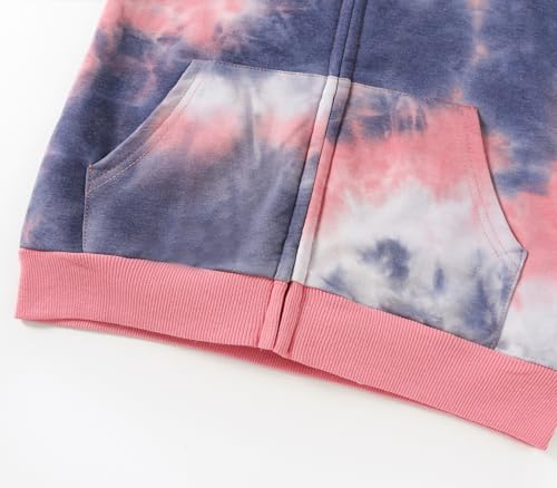 Image of Julylee Girls Cotton Pink Sweatshirts Hoodie Dinosaur Printed Tops