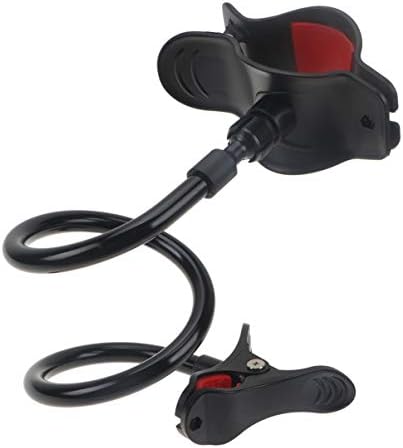 Artibetter Stroller Cup Holder Flexible Long Arms Gooseneck Clip Clamp Bottle Cup Holder for Walker Wheelchair Baby Stroller Trolleys Bike (Black)