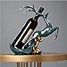 XUANX Weinregal Weinflaschenregal Auf Der Arbeitsplatte, Desktop-Hirschdekorationsweinregal, Harzweinregal Freistehend, Weinflaschenlagerregal Flaschenregal Display,B