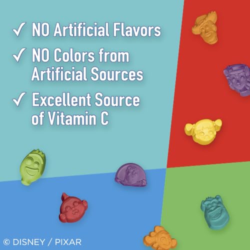 Disney Pixar Fruit Flavored Snacks, Gluten Free, Value Pack, 22 ct, 17.6 oz | Great for Trick-or-Treat, Gluten-Free & Fat-Free, No Colors From Artificial Sources, Excellent Source Of Vitamin C - image 5