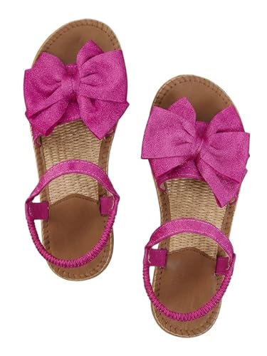 Image of GORGLITTER Women's Bow Flat Sandals 2026 Dressy Cute Ankle Strap Slides | Summer Shoes for Women 2026, Slip On Open Toe Flats, Slingback Slides, Vacation Dress Sandals