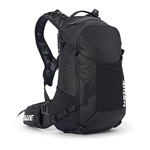 USWE Shred 25L Backpack, a High End Daypack for MTB, E-MTB, Mountain Bike, Black