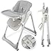 ALMAR Baby Trona de bebe plegable, elevable, evolutiva y reclinable con bandeja extraible