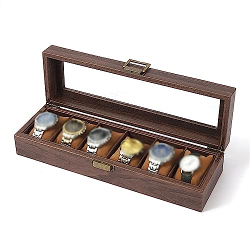 Boîte rangement bijoux et 6 montres à toit ouvrant - 6