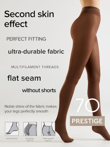 Image of Conte Classic Semi Opaque Silk Tights Prestige 70 Den