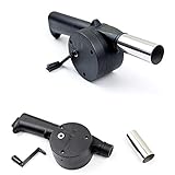 Fácil y conveniente de usar. YoBuyBuy Ventilador de barbacoa, soplador de aire, cocina al aire libre para barbacoa, fuelle de fuego, herramienta de manivela manual