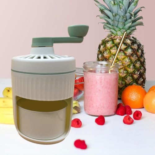 Máquina de hielo afeitado manual para combatir el calor con bebidas heladas caseras 6