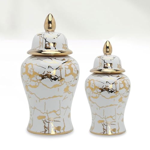 Pots de rangement en céramique avec couvercle et vase à gingembre déco