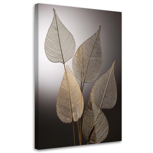 Impression sur toile Feeby tableaux decoratifs muraux salon feuille d'or 30x45