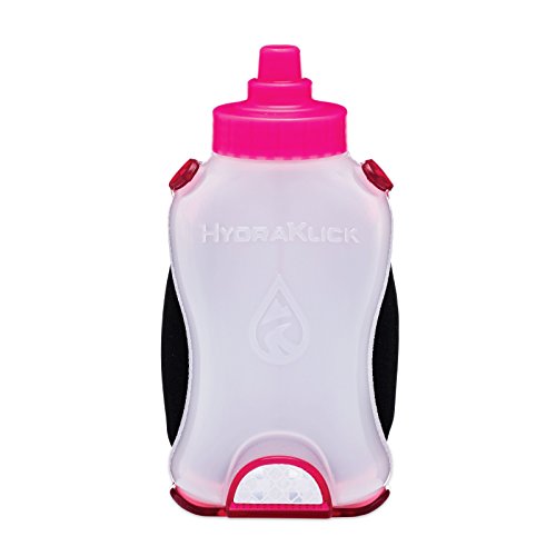 Solo 8 - Hands-Free Hydration clamp Bottle Waistband Running Belt (Rose)