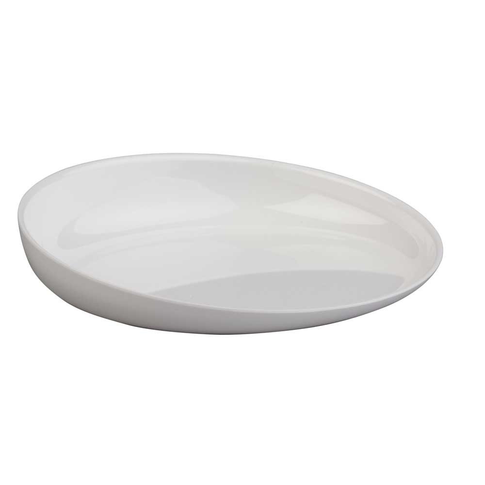 1 plato Behrend con borde elevado, platos de ayuda para comer, pies de goma antideslizantes, melamina.