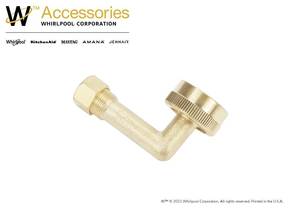 Amazon.com: Whirlpool W10685193 Genuine OEM Inlet Fitting For  