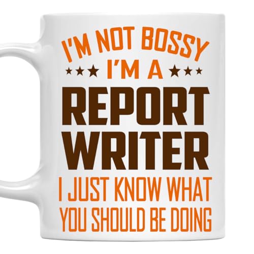 MONIZILUCKY I'm Not Bossy, I'm a Report Writer Mug 11Oz