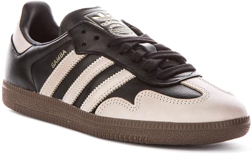 Image of adidas Samba Og W Women's 3 Stripes Strt War Icon Lo PRF Trainers (Black Beige, US 8)