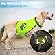 Sikweny Warnweste Hund Reflektierende Streifen Hundewarnweste Mit Reflektierenden Elementen Warnwesten Einstellbares Design für Nachtwanderungen Outdoor-Abenteuer Radbegleitung Training und Gesel（S