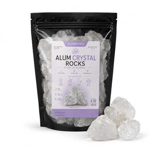 Piedra de alumbre natural en bloques blancos miniatura 1