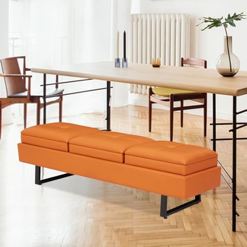 Amazon.com - Sangsan Dining Benches for Table - PU Leather Upholstered ...