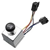 LoloWheat Wiper Switch with Knob Compatible with Peterbilt 220 378 379 387 Replaces# 7560026 75600-26 6-Lead Knob Wiper Control Switch