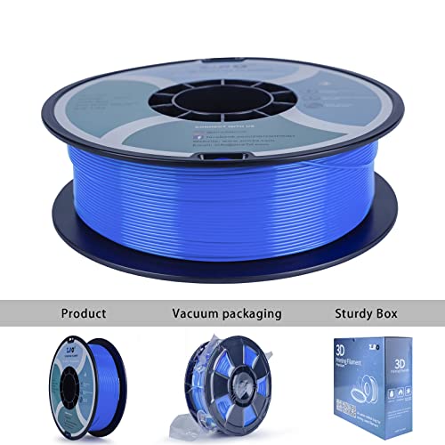Image of ZIRO PLA Filament 1.75mm, Higher Strength &Toughness Material, 1KG Blue | Fit for Most FDM 3D Printer, 1.75mm 1KG Spool, Dimensional Accuracy + /-0.03mm, Colorful PLA FilamenT