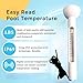 TurnOnLove Round Pool Thermometer Floating Easy Read,Pool Temperature Thermometer Floating,Swimming Pool Thermometer for Outdoor and Indoor,Pool Thermometer with Rope