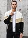 HYPESTFIT Men's Lightweight Jacket Casual Bomber Jacket Color Block Varsity Coat