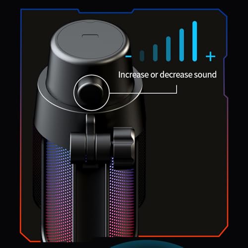 Microphone USB avec trépied SEAFRONT et éclairage RVB blanc