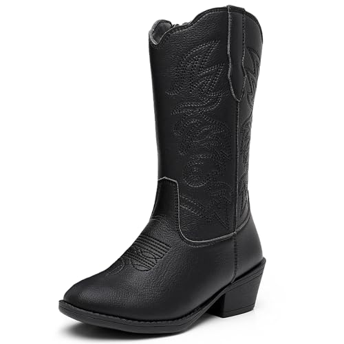 Kids Boys Girls Cowboy Boots,Cowgirl Boots for Girls Western Boots(Toddler/Little Kid/Big Kid)