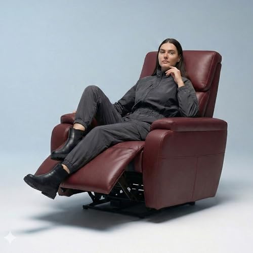 Image of Zeus Motorized Recliner | Premium Leatherette Upholstery | Single Seater Recliner Sofa for Office, Corporate & Hospitality | Ergonomic, Sleek & Space-Saving Design | 18 Months Warranty