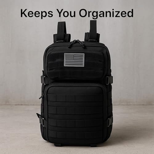 WESTEND 30L Tactical Backpack for Men – Military Assault Pack with MOLLE System, Heavy Duty Bug Out Bag for Outdoor Activity - Image 6